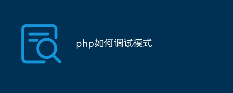 php如何调试模式