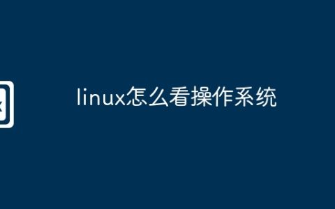 linux怎么看操作系统