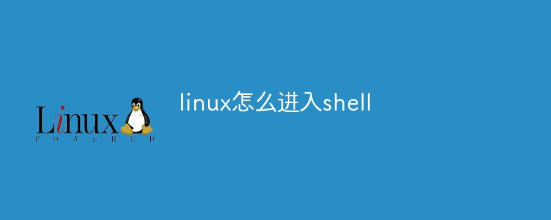 linux怎么进入shell