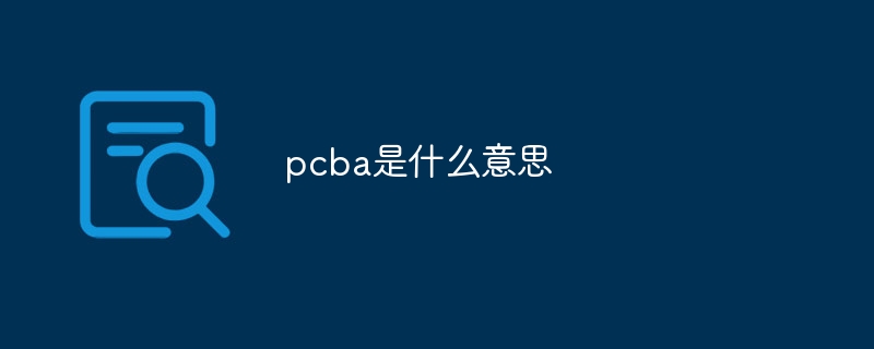 pcba是什么意思