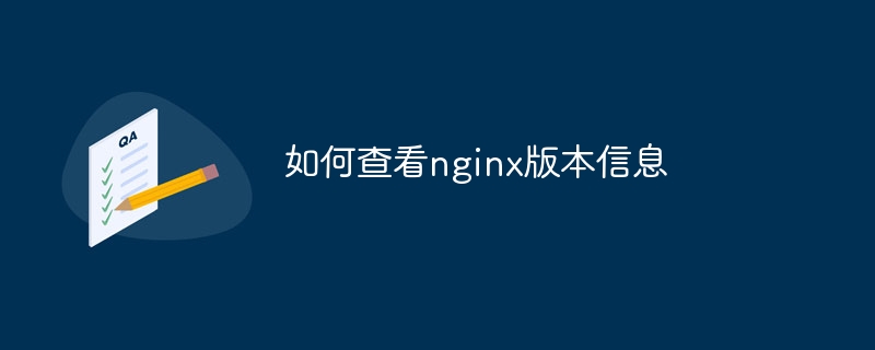 如何查看nginx版本信息