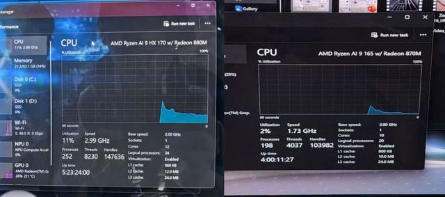 性能炸裂! AMD Ryzen AI 9 HX370 CPU和核显跑分已曝光插图2