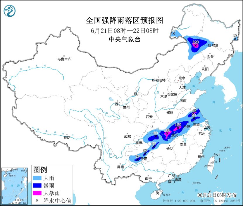 江淮江汉等地自北向南先后有中到大雨 华北东北频现雷阵雨天气