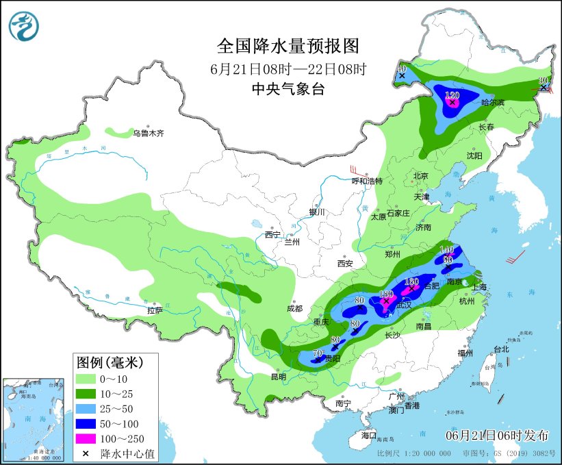 江淮江汉等地自北向南先后有中到大雨 华北东北频现雷阵雨天气