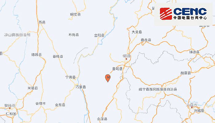 云南地震最新消息刚刚：昭通市巧家县发生3.0级地震