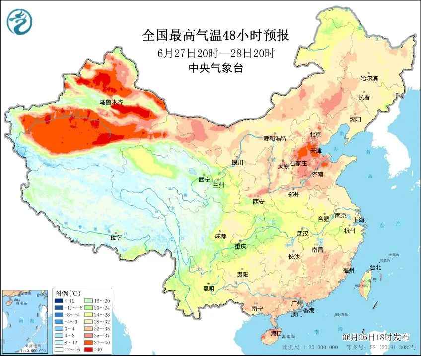 暴雨橙色预警！十省遭遇暴雨天气，北方三地面临40度高温