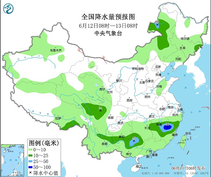 京津冀豫鲁高温持续 江南地区暴雨来袭