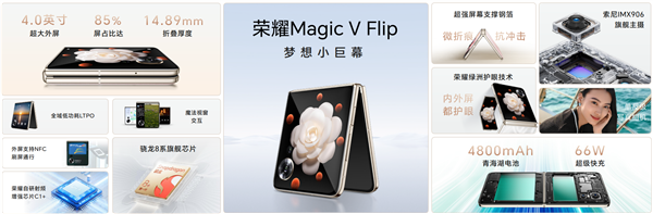 梦想小巨幕 荣耀Magic V Flip正式登场 售价4999元起