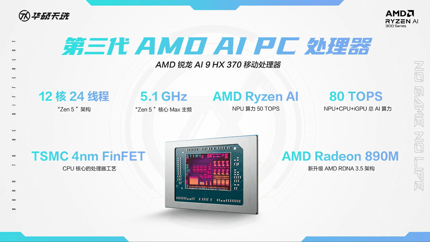 华硕天选 Air 14 英寸游戏本开售：锐龙 7 8845H / AI 9 HX 370、最高 110W 整机性能释放，7299 元起