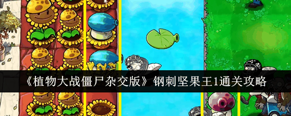 《植物大战僵尸杂交版》钢刺坚果王1通关攻略