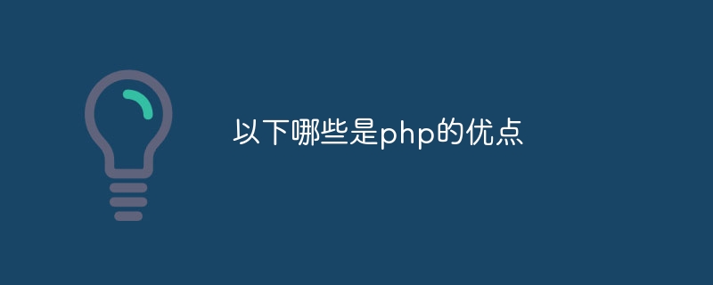 以下哪些是php的优点