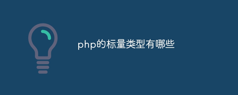 php的标量类型有哪些