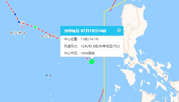 2024热带低压动向最新消息 热带低压预计22日登陆海南东部至广东西部沿海