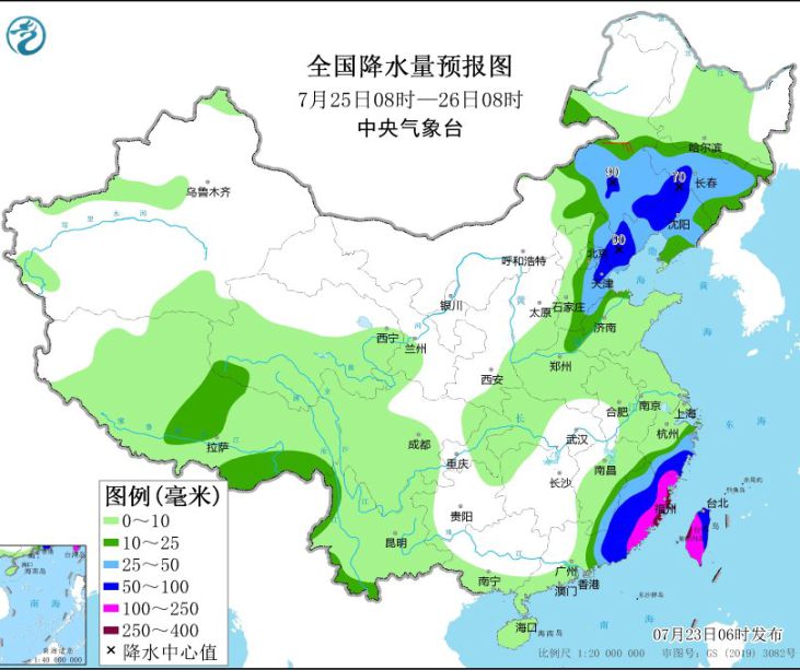 华北四川等地遭遇强降雨 台风“格美”将影响台湾岛及浙闽沿海