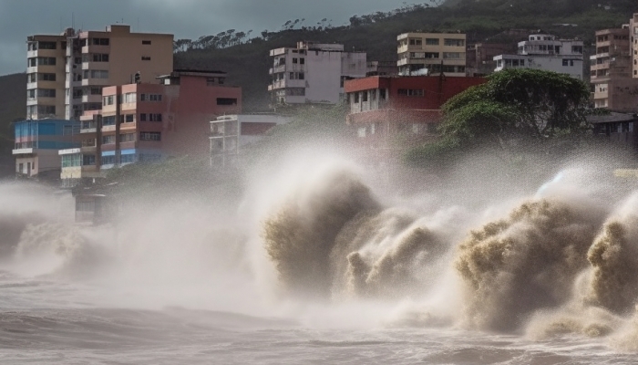 台风“派比安”持续影响 海南多地面临大暴雨