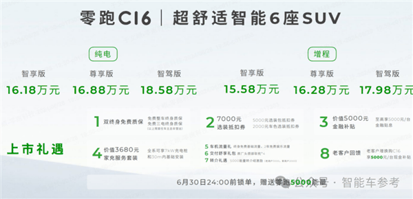 15.6万买三排奶爸车 零跑又发了台“半价理想”