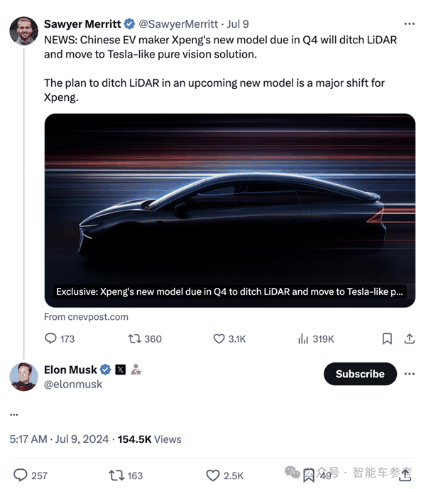 小鹏放弃激光雷达转纯视觉智驾：给马斯克都整不会了