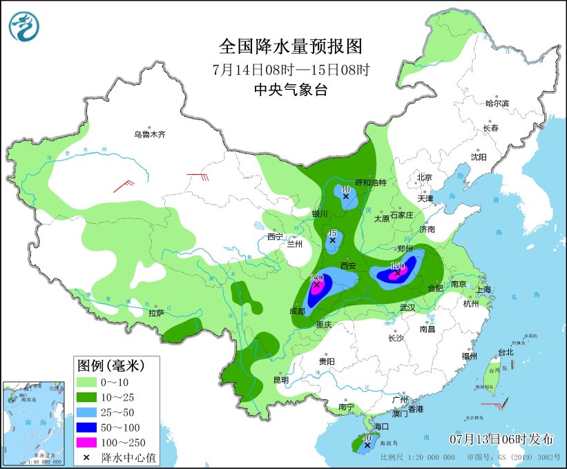 四川盆地至长江下游沿江地区遭遇强降雨 江南华南持续高温炙烤