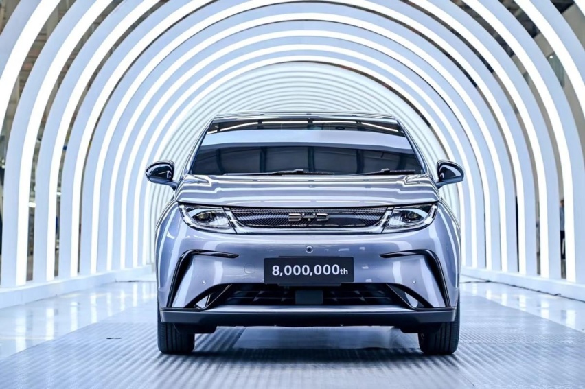 比亚迪第800万辆新能源汽车下线，中国汽车全球化进程再加速