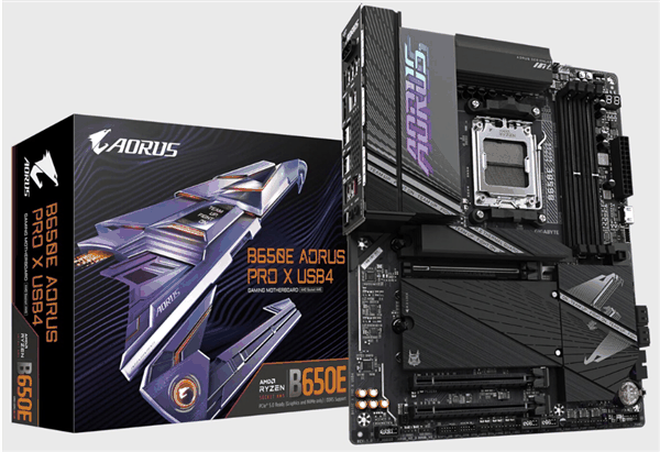 1999元 技嘉B650E AORUS PRO X USB4主板开售：双USB4