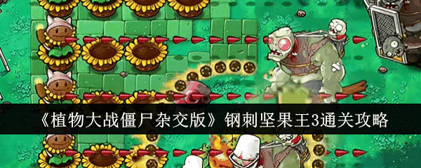 《植物大战僵尸杂交版》钢刺坚果王3通关攻略