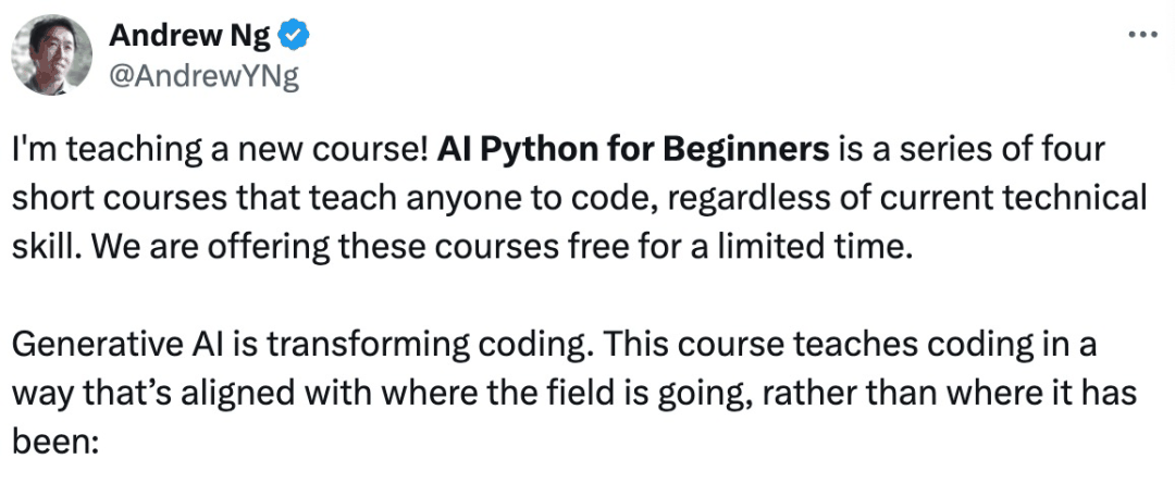 吴恩达亲自授课，LLM当「助教」，适合初学者的Python编程课程上线