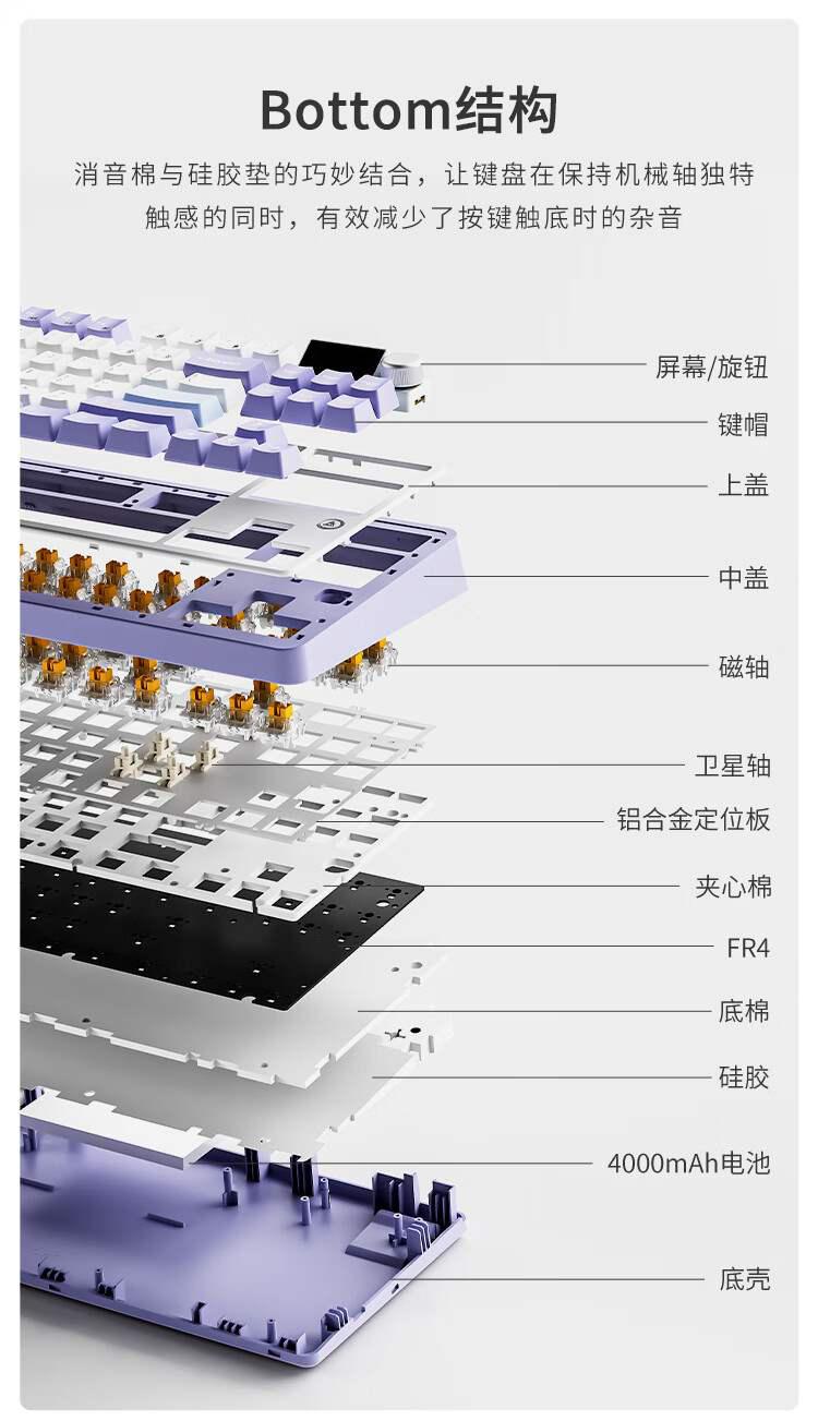 黑爵 AK870 电竞磁轴键盘开售：三拼色 PBT 键帽、有线单模 / 无线三模双版本，299 元起