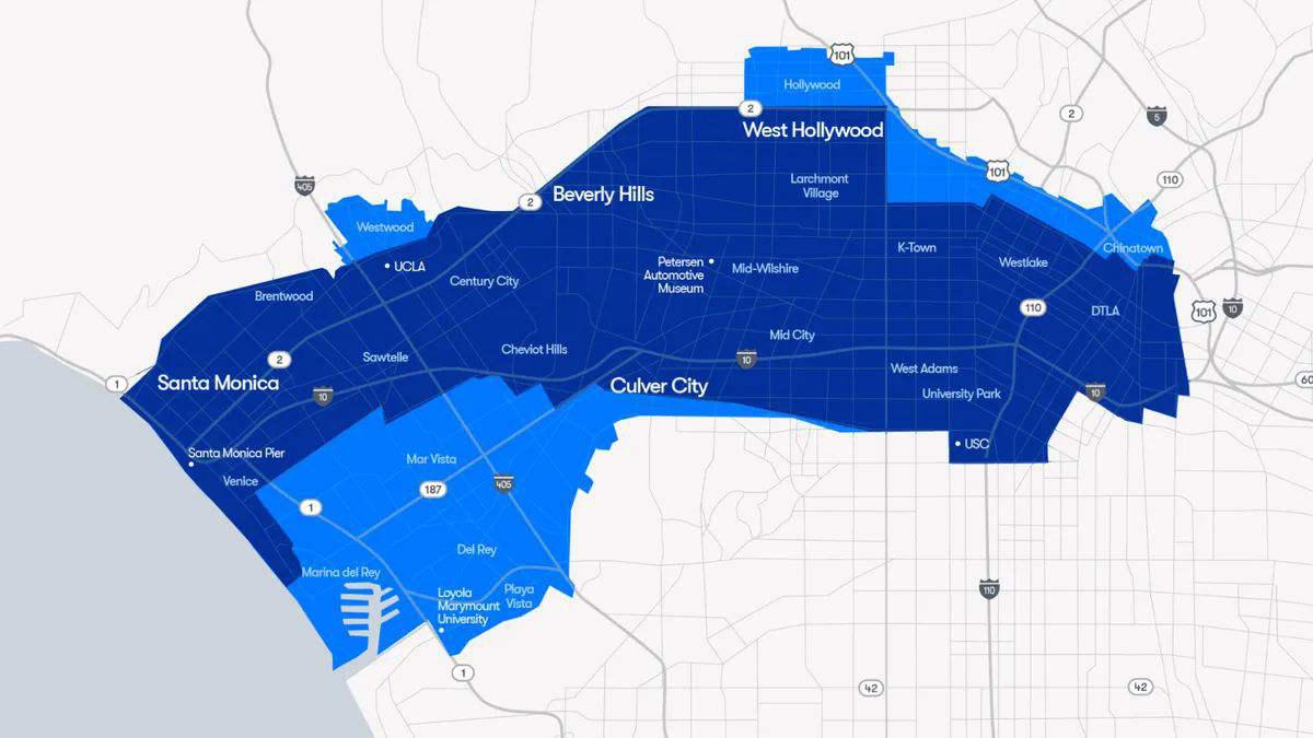 谷歌 Waymo 在美国洛杉矶和旧金山扩大无人驾驶出租车运营范围