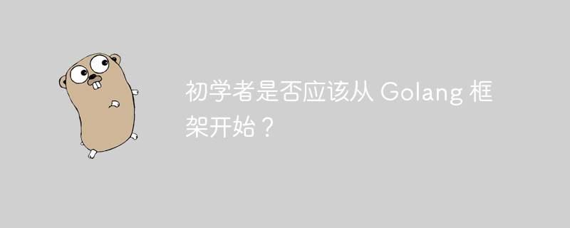 初学者是否应该从 Golang 框架开始？