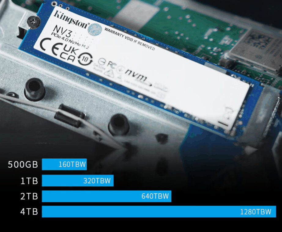 金士顿 NV3 M.2 SSD 国行开售：可选 512G-2TB、读速 5000 MB/s，319 元起