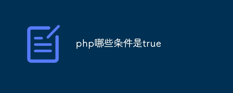 php哪些条件是true