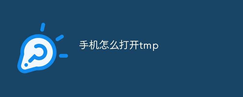 手机怎么打开tmp