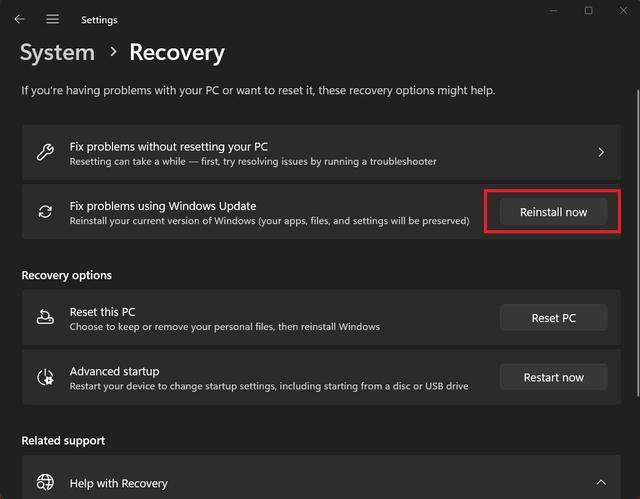 Win11 Recovery Tool恢复工具初上手:WindowsUpdate方式安装新系统插图4