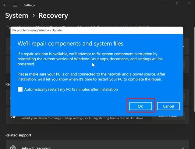 Win11 Recovery Tool恢复工具初上手:WindowsUpdate方式安装新系统插图6