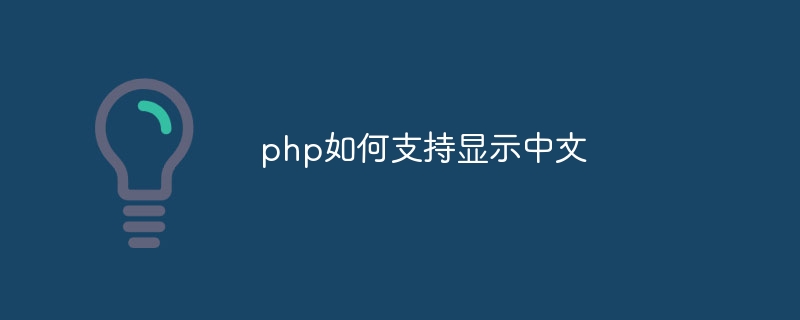 php如何支持显示中文