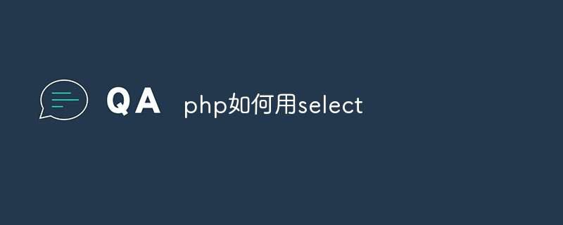 php如何用select