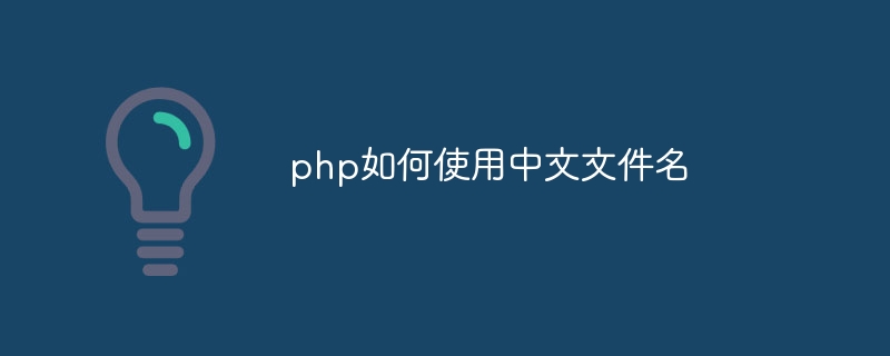 php如何使用中文文件名