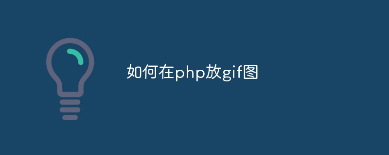 如何在php放gif图