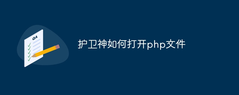 护卫神如何打开php文件