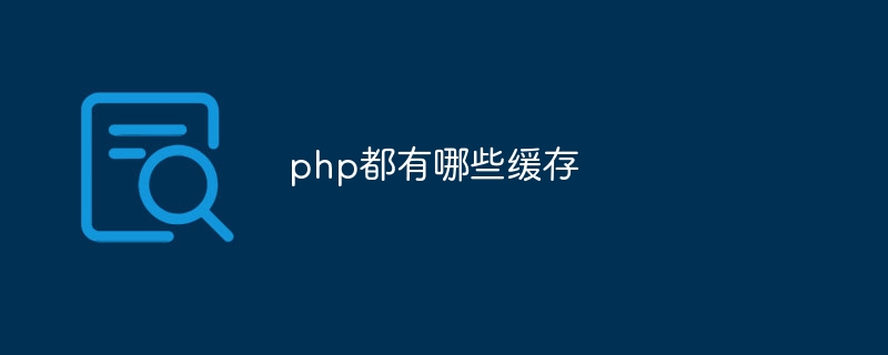 php都有哪些缓存