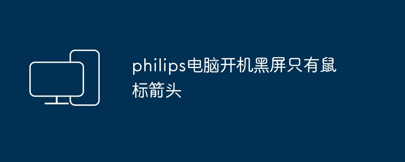 philips电脑开机黑屏只有鼠标箭头