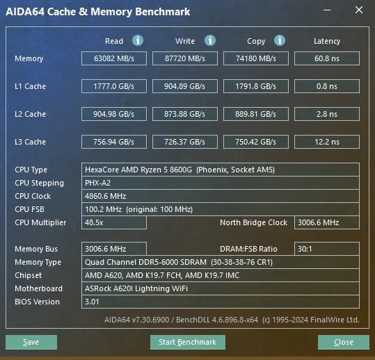 华擎A620I Lightning+金百达黑刃D5性能体验测评插图24