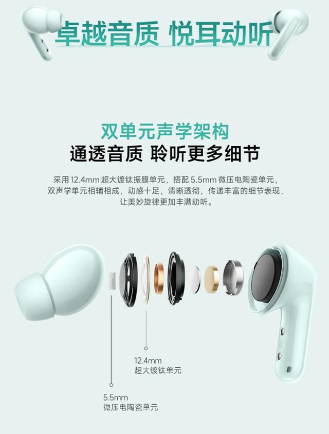 Redmi Buds 6耳机正式发布:199元 续航长达42小时插图2