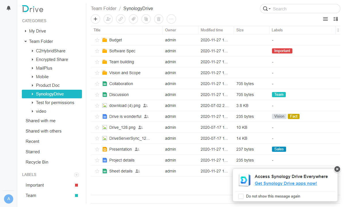 群晖 Synology Drive Server