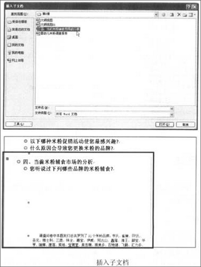 word 2007中如何插入一个子文档 word 2007插入子文档方法