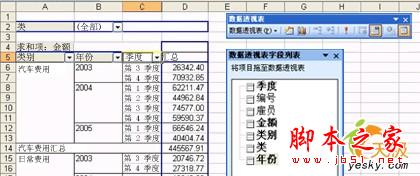 Excel查看数据使用数据透视表的方法