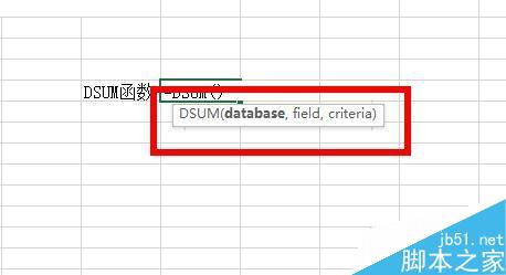 Excel中的DSUM函数如何使用呢?