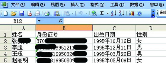 如何在Excel中提身份证号生日和性别，方法很简单