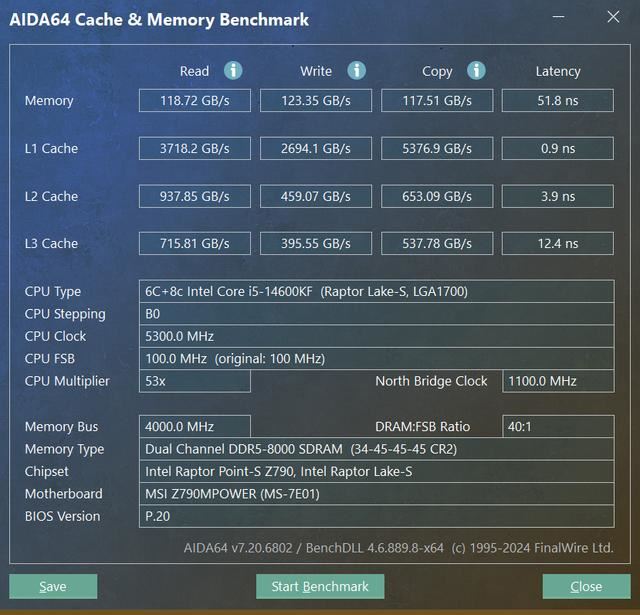 光威神武RGB DDR5 7000 32GB评测:助14600KF超8000延迟降至51ns插图32