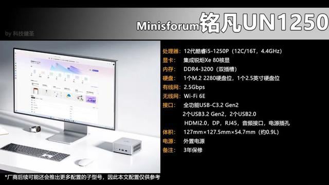 搭载i5-1250P的铭凡UN1250值得买吗? 铭凡 UN1250迷你主机开售插图16